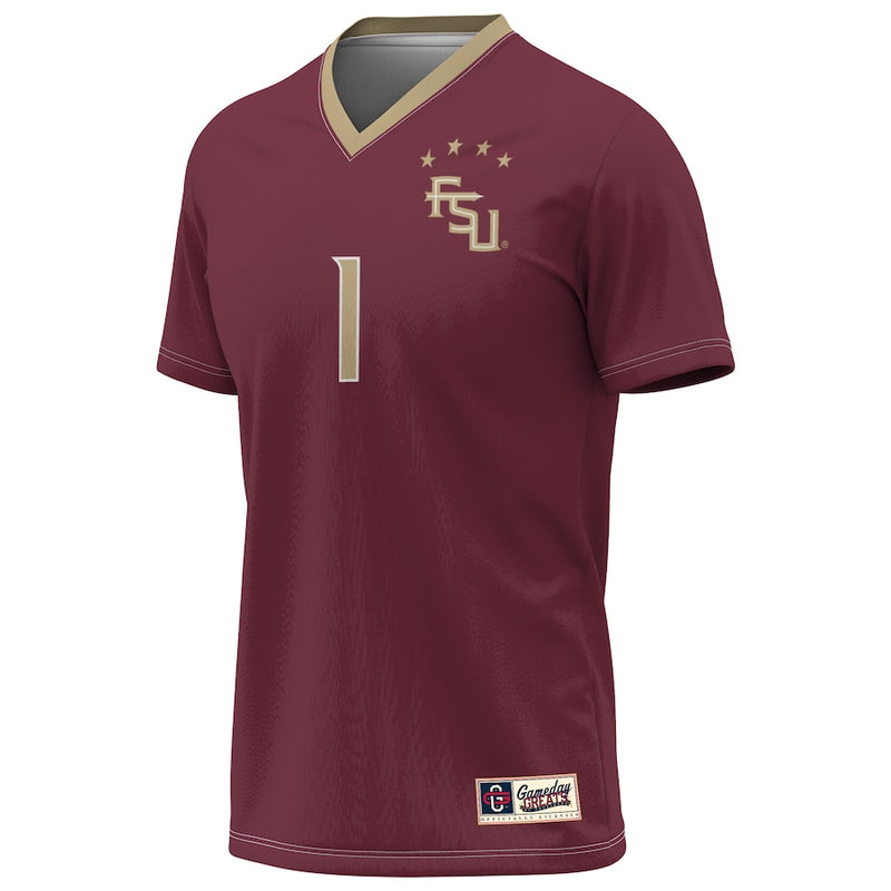 Florida State Seminoles GameDay Greats 2023 NCAA Soccer National Champions Four-Star Fashion Jersey – Garnet