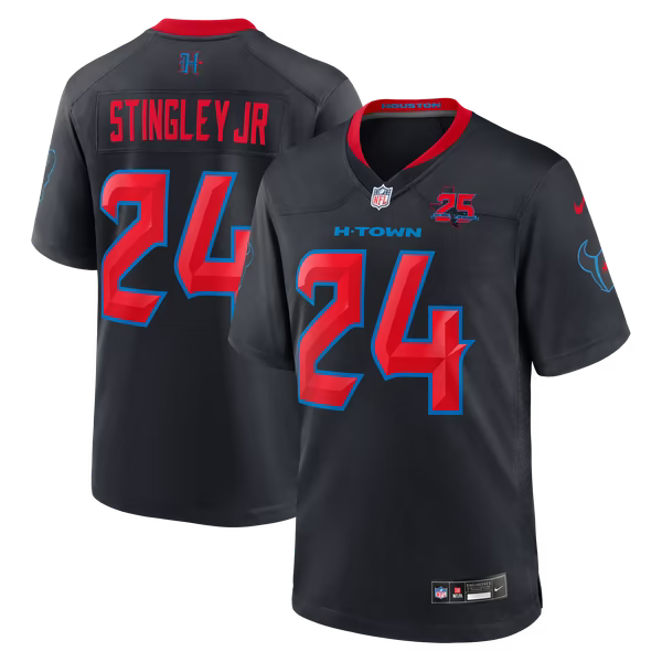 Derek Stingley Jr. Houston Texans Nike Alternate 2 25th Season Game Jersey - Navy
