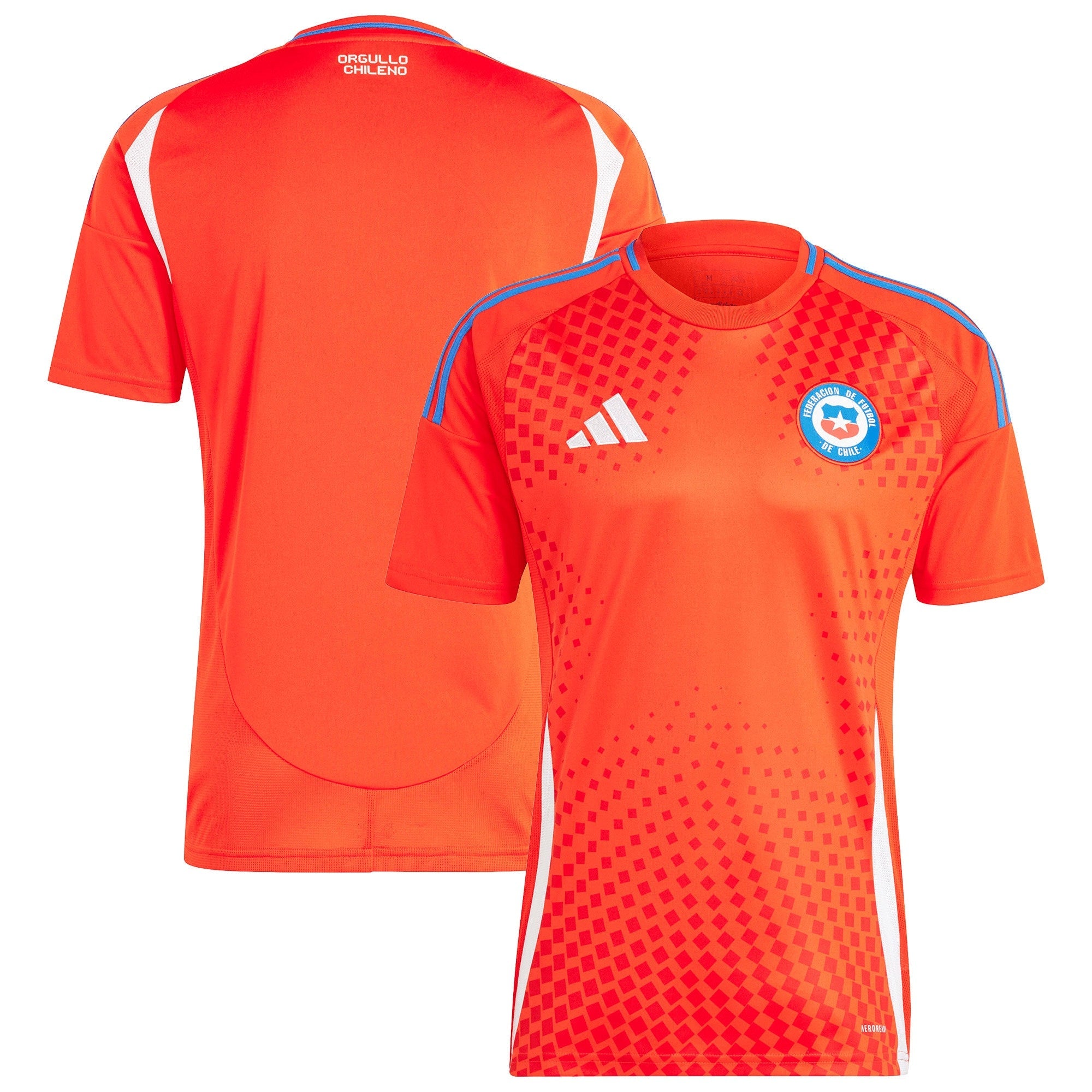 Chile adidas Home Shirt 2024 Custom Jersey - Orange