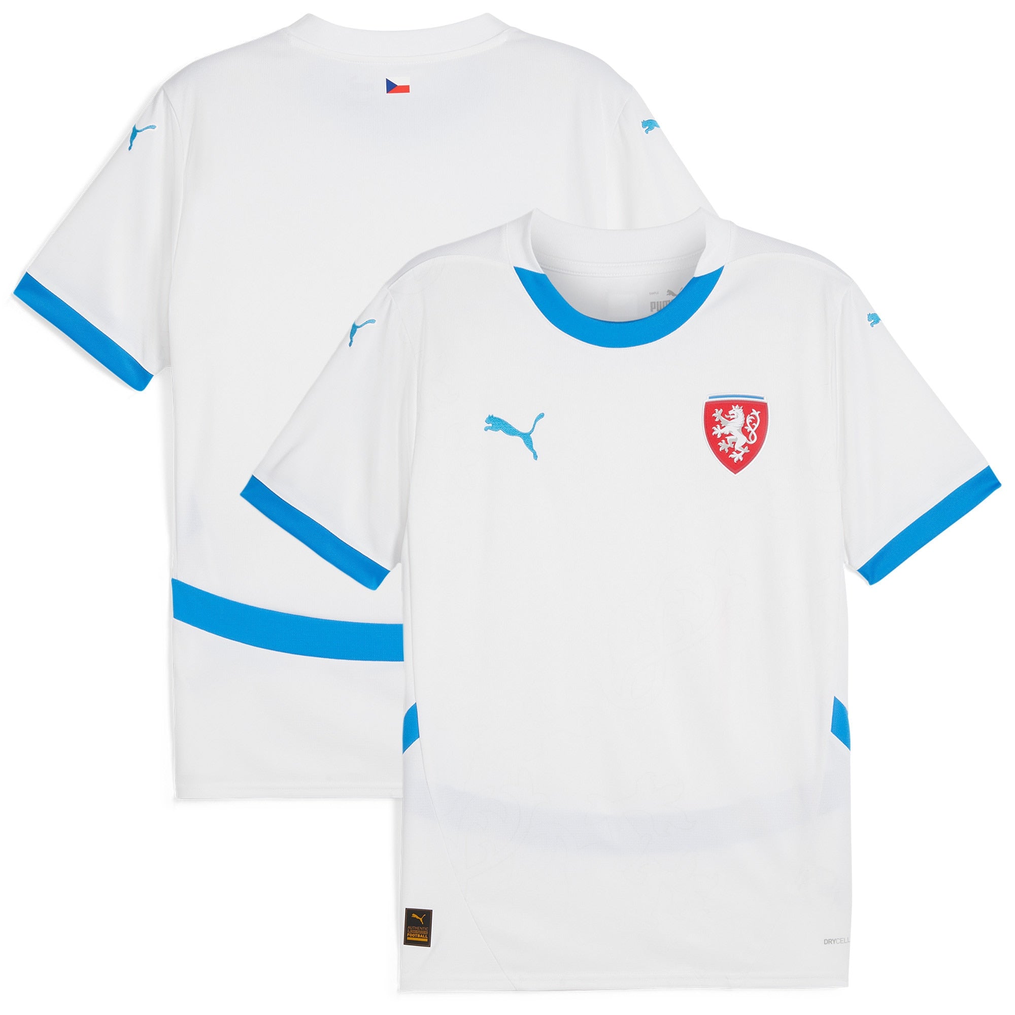 Czech Republic PUMA Away Shirt 2024 Custom Jersey - White