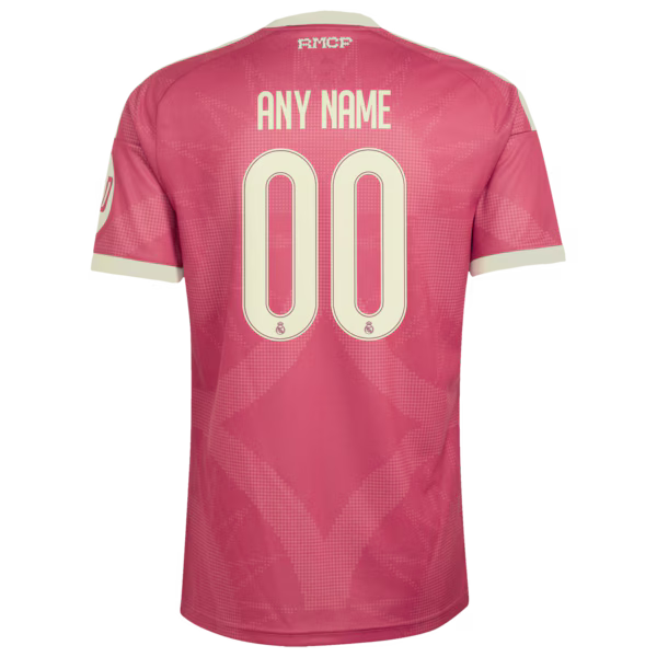 Real Madrid adidas 2026/27 Third Replica Custom Jersey - Pink