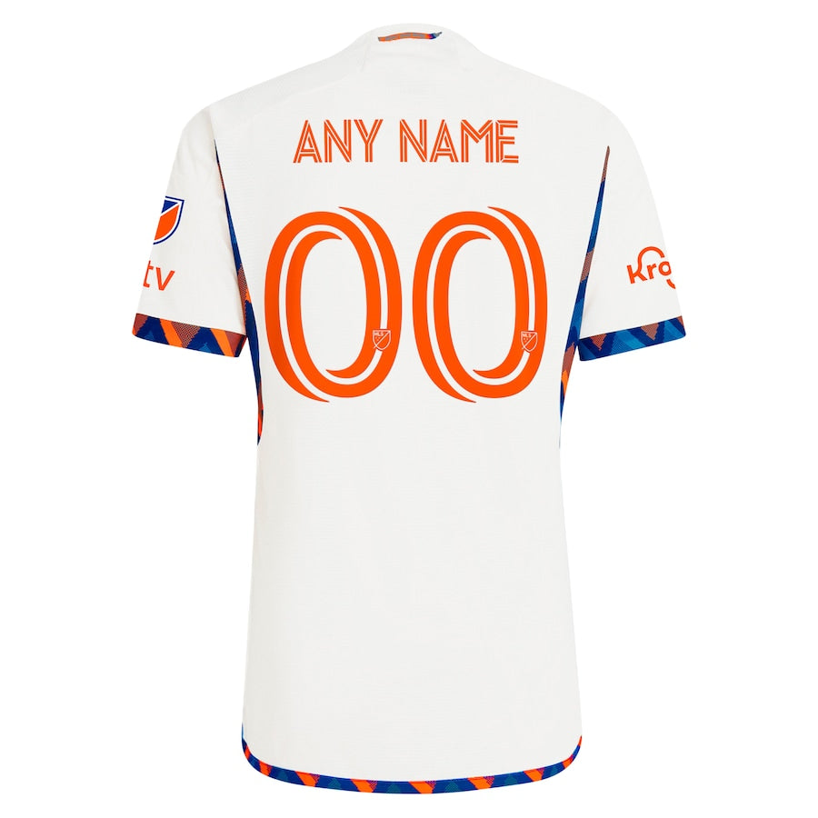 FC Cincinnati adidas 2024 The Canvas Kit Authentic Custom Jersey - White - Jersey Teams World