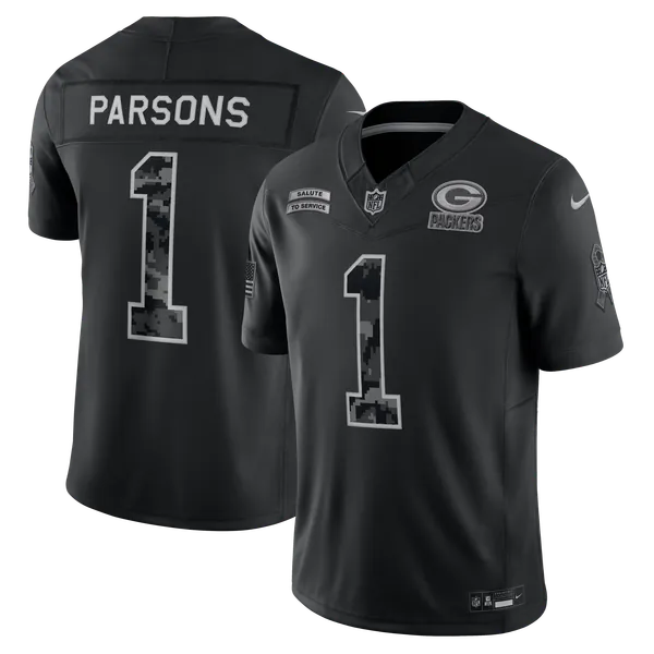 Micah Parsons Green Bay Packers Nike 2026 Salute to Service Stitched Limited Jersey - Black