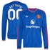Manchester United adidas 2026/27 Away Replica Custom Long Sleeve Jersey - Royal
