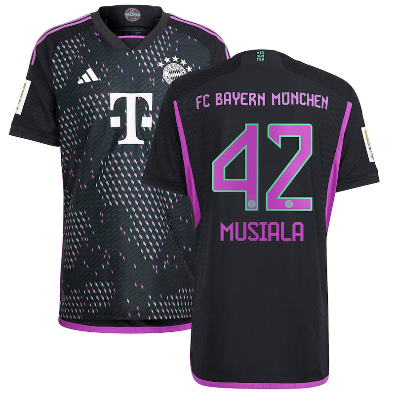 Jamal Musiala Bayern Munich adidas 2023/24 Away Player Jersey - Black