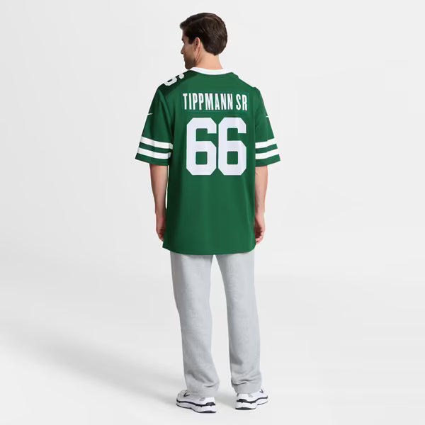 Joe Tippmann New York Jets Nike Team Game Jersey - Green