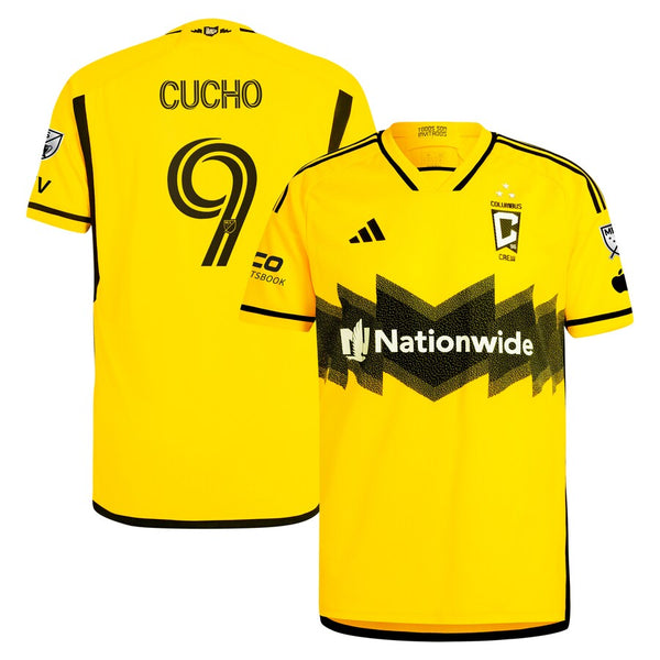 Cucho Hernández Columbus Crew adidas 2024 The Home Kit Authentic Player Jersey - Yellow