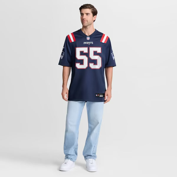Jared Wilson New England Patriots Nike Team Game Jersey - Navy
