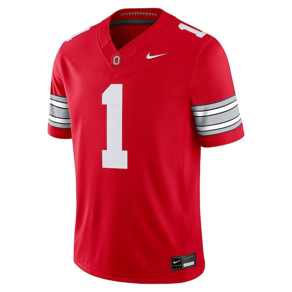 #1 Ohio State Buckeyes Nike Home Vapor F.U.S.E. Limited Football Jersey - Scarlet