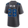 Jonathan Taylor Indianapolis Colts Nike 2026 Rivalries Collection Game Jersey - Anthracite