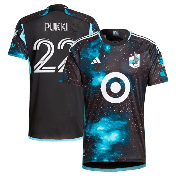 Teemu Pukki Minnesota United FC adidas 2024 Starry Night Authentic Player Jersey - Black