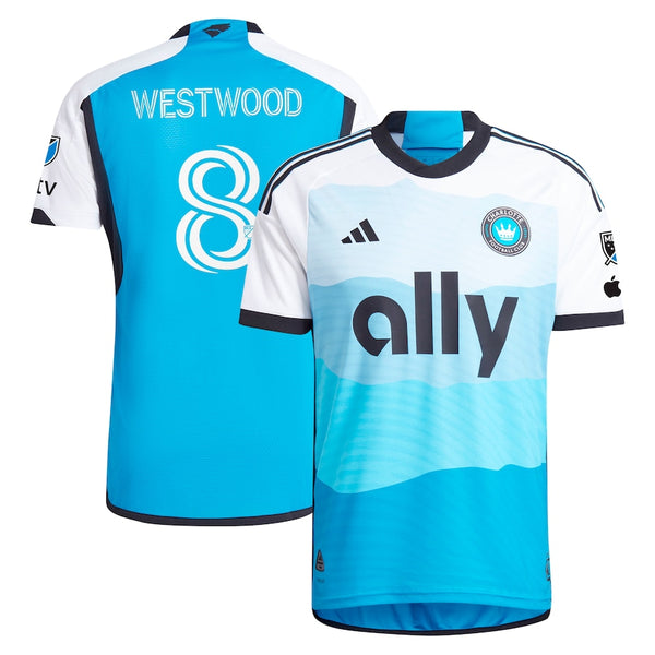Ashley Westwood Charlotte FC adidas 2024 The Carolina Kit: Explore Authentic Player Jersey - Blue