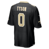 Jordyn Tyson New Orleans Saints Nike 60th Season Patch Game Jersey - Black