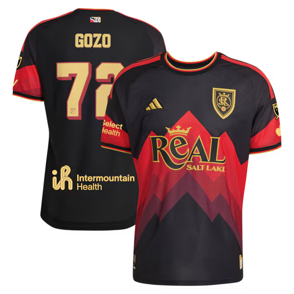 Zavier Gozo Real Salt Lake adidas 2026 Archive On-Field Authentic Jersey - Black