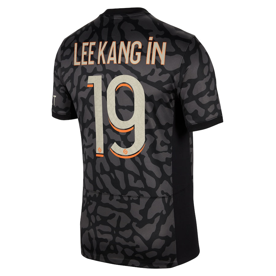 Lee Kang In Paris Saint-Germain Jordan Brand 2023/24 Third Stadium Player Jersey - Anthracite - Jersey Teams World