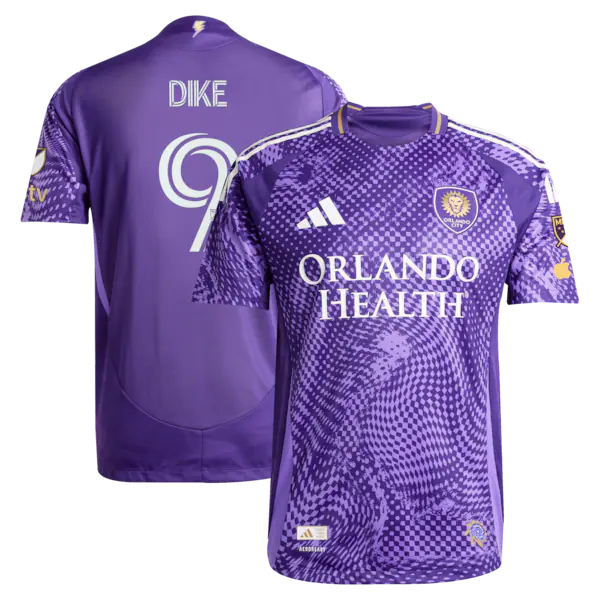 Daryl Dike Orlando City SC adidas 2025 Perfect Storm Primary On-Field Authentic Jersey - Purple