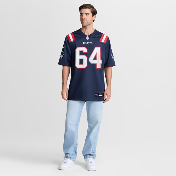 Jacob Rizy New England Patriots Nike Team Game Jersey - Navy