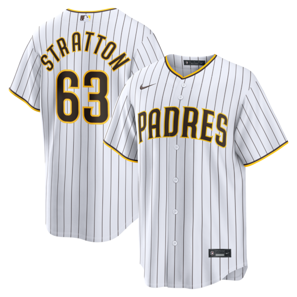 Hunter Stratton San Diego Padres Nike Home Replica Jersey - White