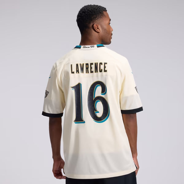 Trevor Lawrence Jacksonville Jaguars Nike 2026 Rivalries Collection Game Jersey - Natural