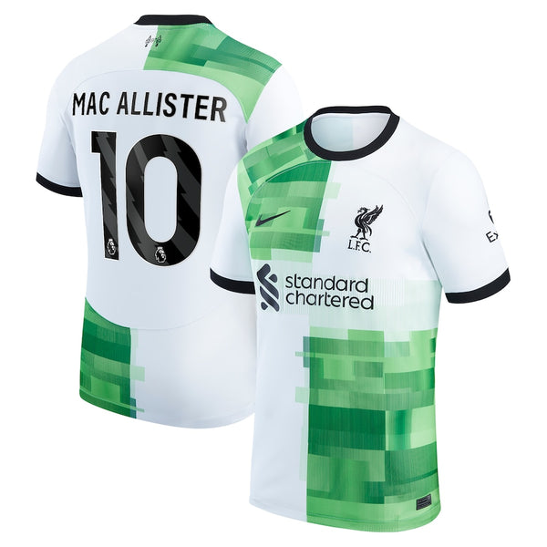 Alexis Mac Allister Liverpool Nike 2023/24 Away Player Jersey - White