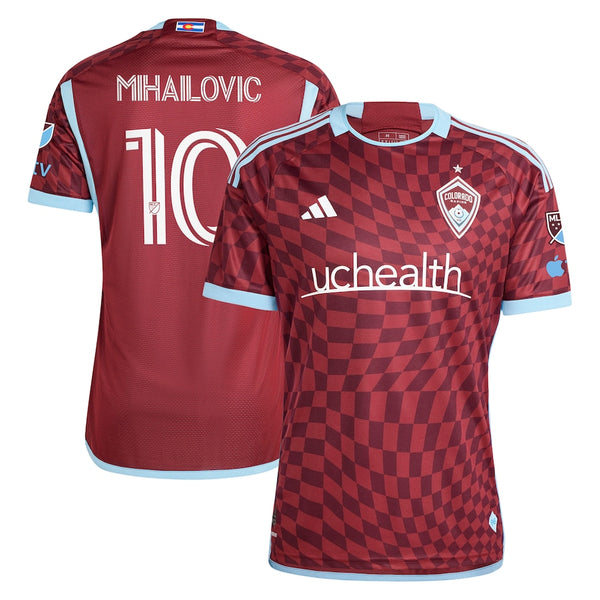 Djordje Mihailovic Colorado Rapids adidas 2024 One Flag Kit Authentic Player Jersey - Burgundy