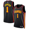 Jalen Johnson Atlanta Hawks Jordan Brand Unisex Swingman Jersey - Statement Edition - Black