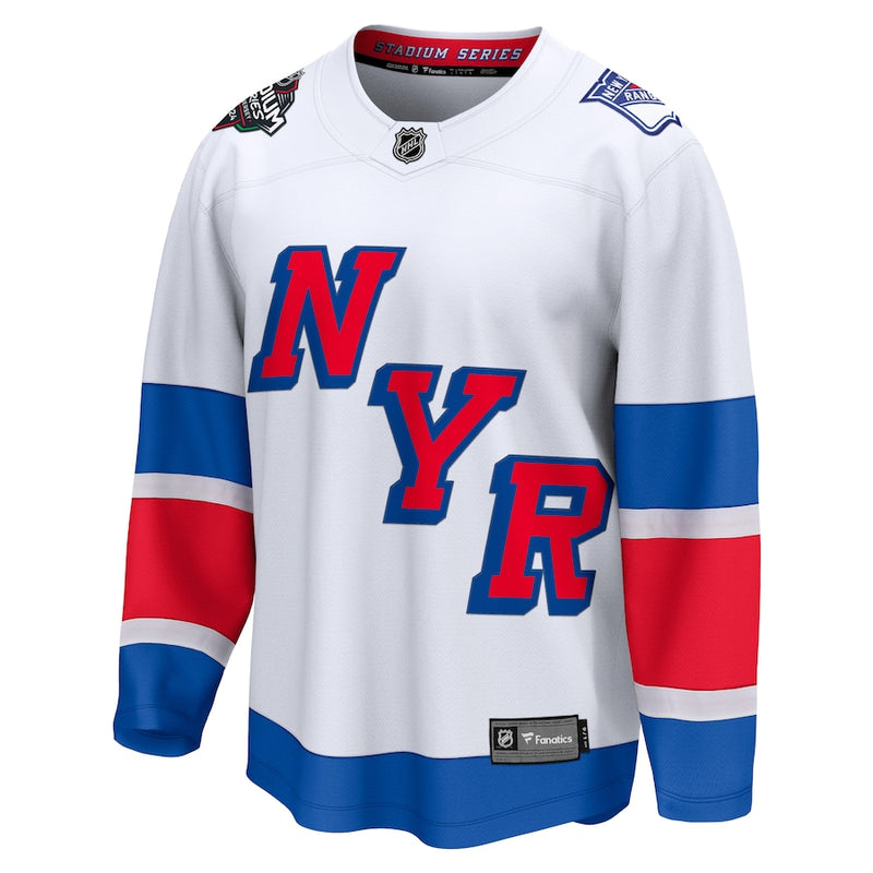 New York Rangers Fanatics Branded 2024 NHL Stadium Series Breakaway Jersey – White