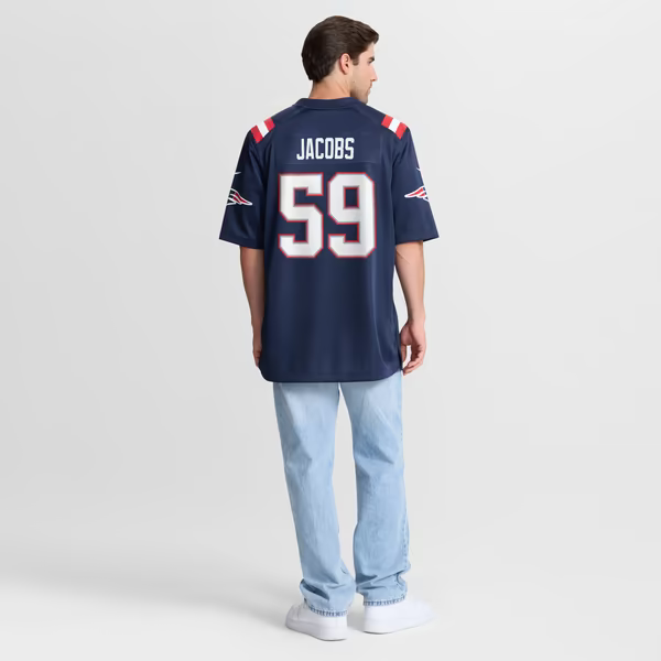 Khalil Jacobs New England Patriots Nike Team Game Jersey - Navy