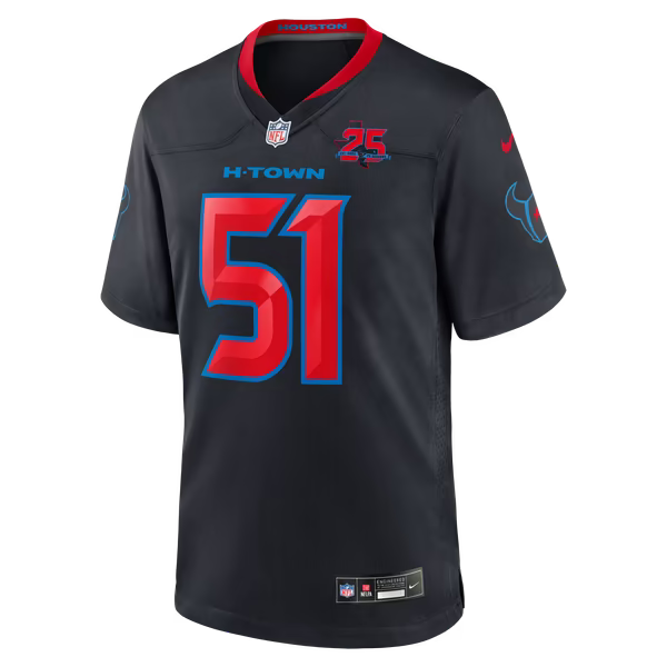 Will Anderson Jr. Houston Texans Nike Alternate 2 25th Season Game Jersey - Navy
