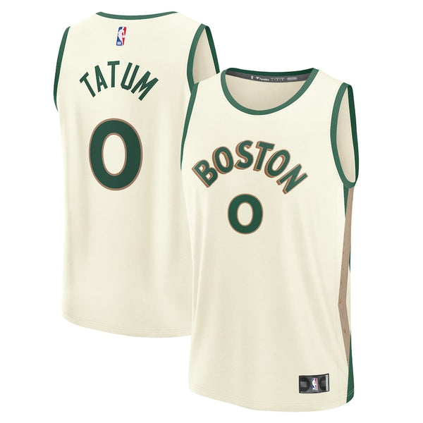 Jayson Tatum Boston Celtics Fanatics Branded 2023/24 Fast Break Jersey - White - City Edition