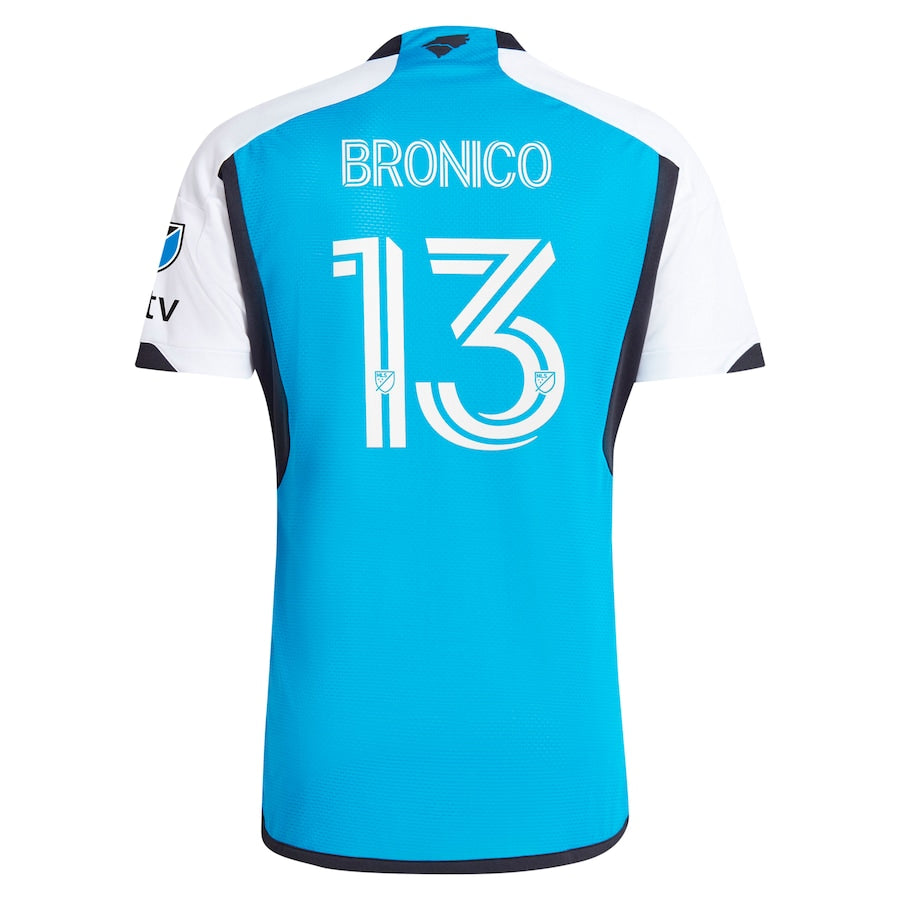 Brandt Bronico Charlotte FC adidas 2024 The Carolina Kit: Explore Authentic Player Jersey - Blue - Jersey Teams World