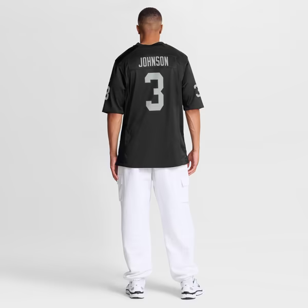 Taron Johnson Las Vegas Raiders Nike Team Game Jersey - Black