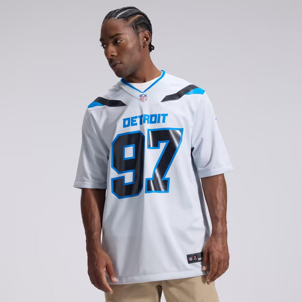 Aidan Hutchinson Detroit Lions Nike 2026 Rivalries Collection Game Jersey - Silver