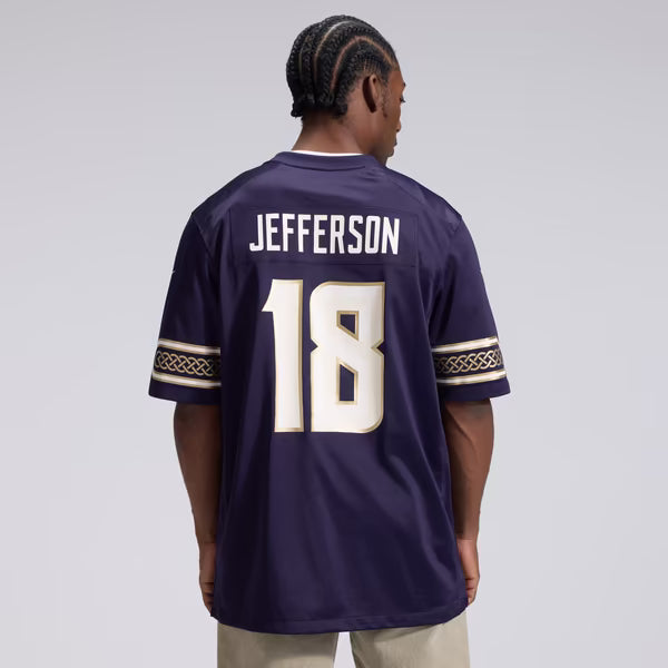 Justin Jefferson Minnesota Vikings Nike 2026 Rivalries Collection Game Jersey - Purple