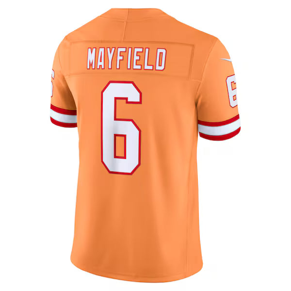 Baker Mayfield Tampa Bay Buccaneers Nike Alternate Vapor F.U.S.E. Stitched Limited Jersey - Creamsicle