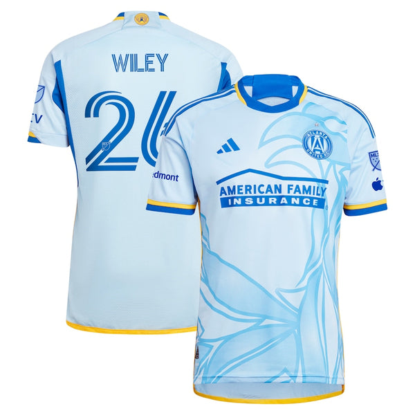 Caleb Wiley Atlanta United FC adidas 2024 The Resurgens Kit Authentic Player Jersey - Light Blue