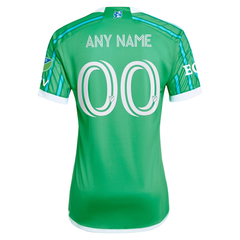 Seattle Sounders FC adidas 2024 The Anniversary Kit Authentic Custom Jersey – Green