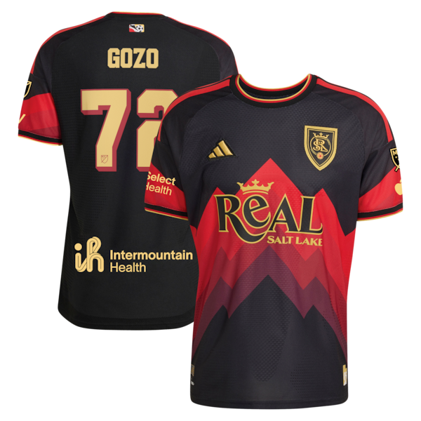 Zavier Gozo Real Salt Lake adidas 2026 Archive On-Field Authentic Jersey - Black