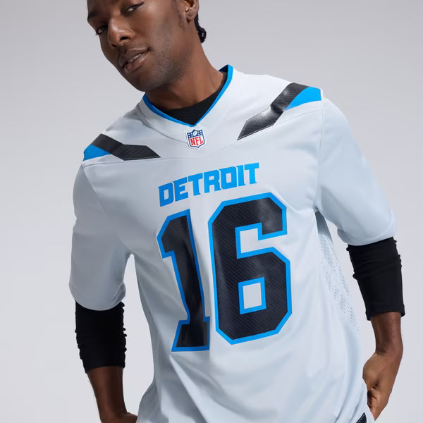 Jared Goff Detroit Lions Nike 2026 Rivalries Collection Game Jersey - Silver