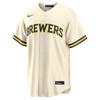 Jacob Misiorowski Milwaukee Brewers Nike Home Replica Jersey - Cream