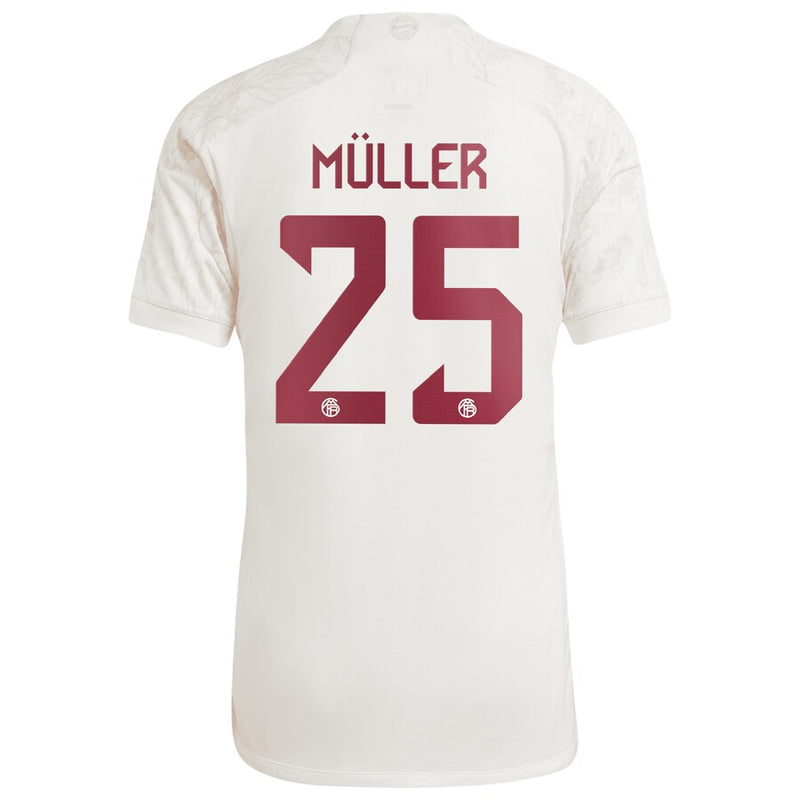 Thomas Müller Bayern Munich adidas 2023/24 Third Jersey - White