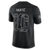 Drake Maye New England Patriots Nike 2026 Salute to Service Stitched Limited Jersey - Black