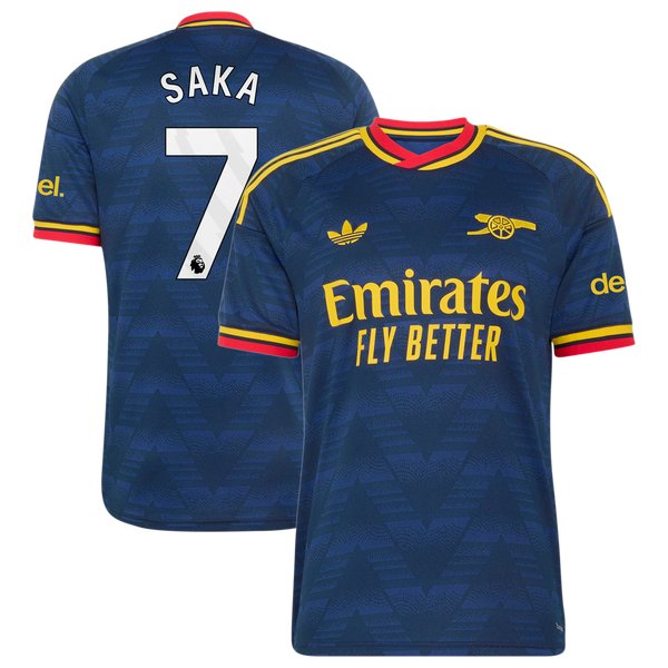Bukayo Saka Arsenal adidas 2026/27 Away Replica Jersey - Navy