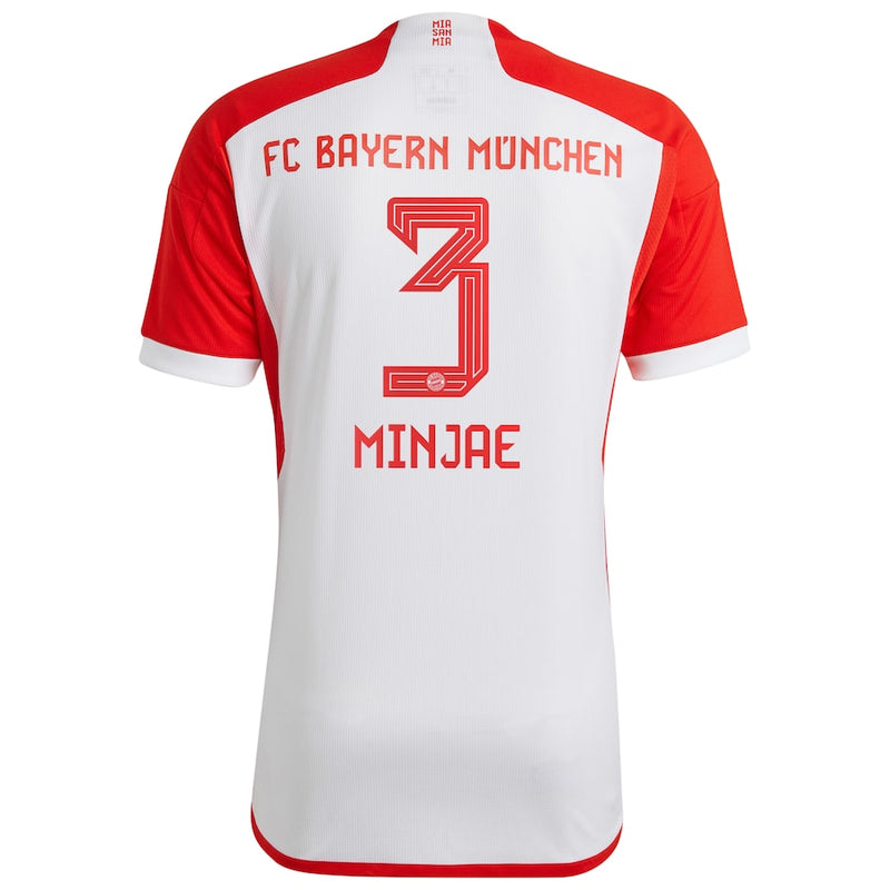 Kim Min-jae Bayern Munich adidas 2023/24 Home Jersey - White