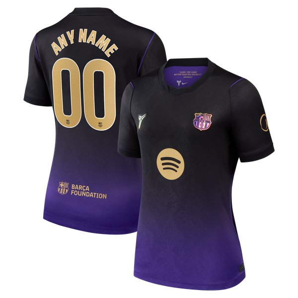 Barcelona Nike Women's 2026/27 Away Stadium Replica Custom Jersey - Purple