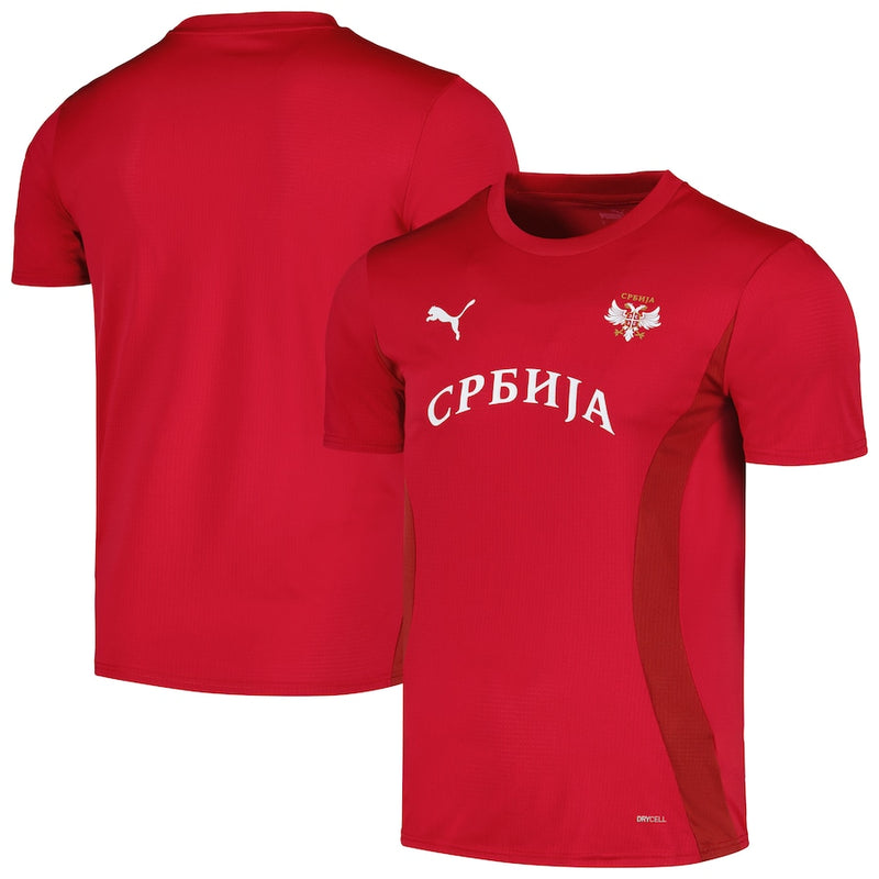 Serbia National Team Puma 2024 Pre-Match Jersey - Red