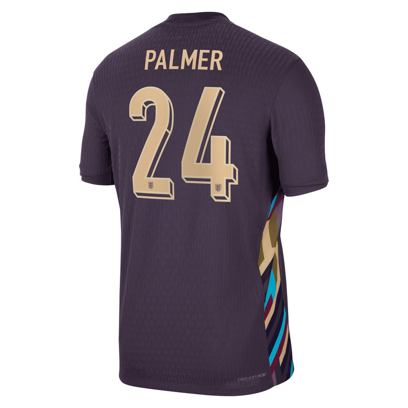 England Nike Dri Fit Adv Away Match Shirt 2024 with Palmer 24 printing Jersey - Purple