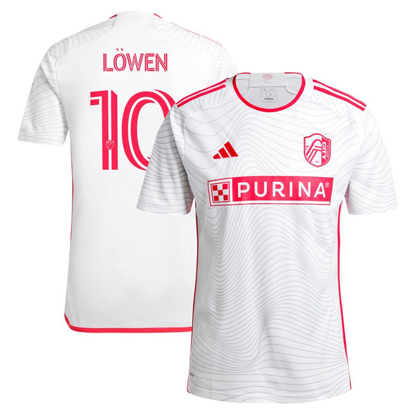 Eduard Löwen St. Louis City SC adidas 2024 The Confluence Kit  Player Jersey - White