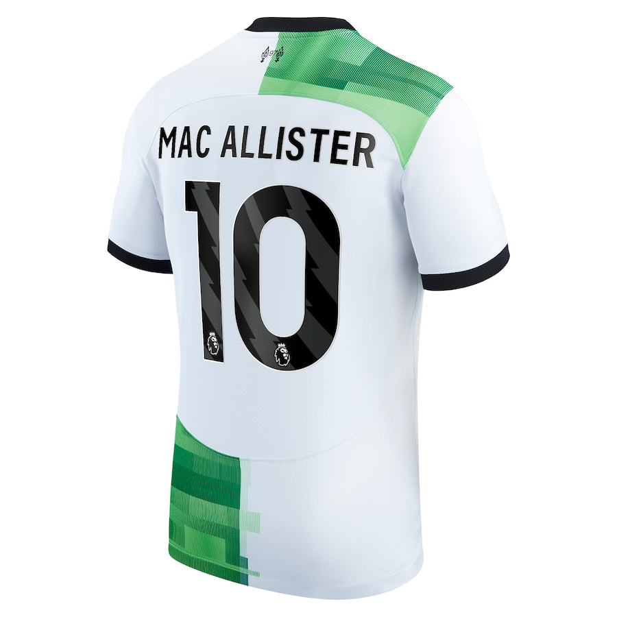 Alexis Mac Allister Liverpool Nike 2023/24 Away Player Jersey - White - Jersey Teams World