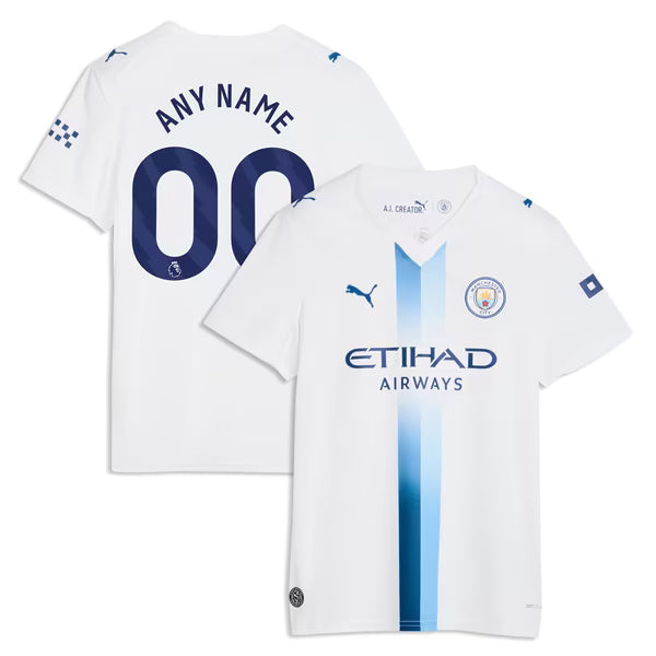 Manchester City Puma Women's 2026/27 Third Replica Custom Jersey - White